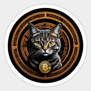 Bitcoin Cat Sticker